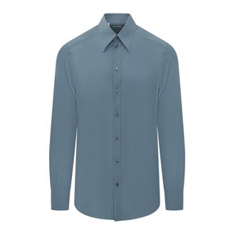 Dolce & Gabbana Formal Shirts, male, Blue, Size: 2XL Camicia