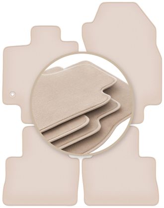 OEM Alfombrillas Premium Beige Para: Toyota Rav4 V Hybrid Suv 2019