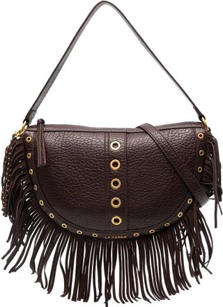 La Carrie fringed shoulder bag - Brown