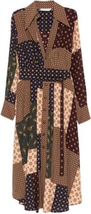 Zimmermann Vestido midi - Dresses - Mujer - Marr&oacute;n - S