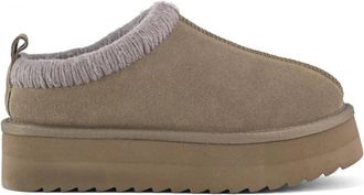 Colors Of California Eggy Platform Laars met Stiksels Vrouwen - Dames - Winterlaarzen - Bruin - 41 EU - Schoenen