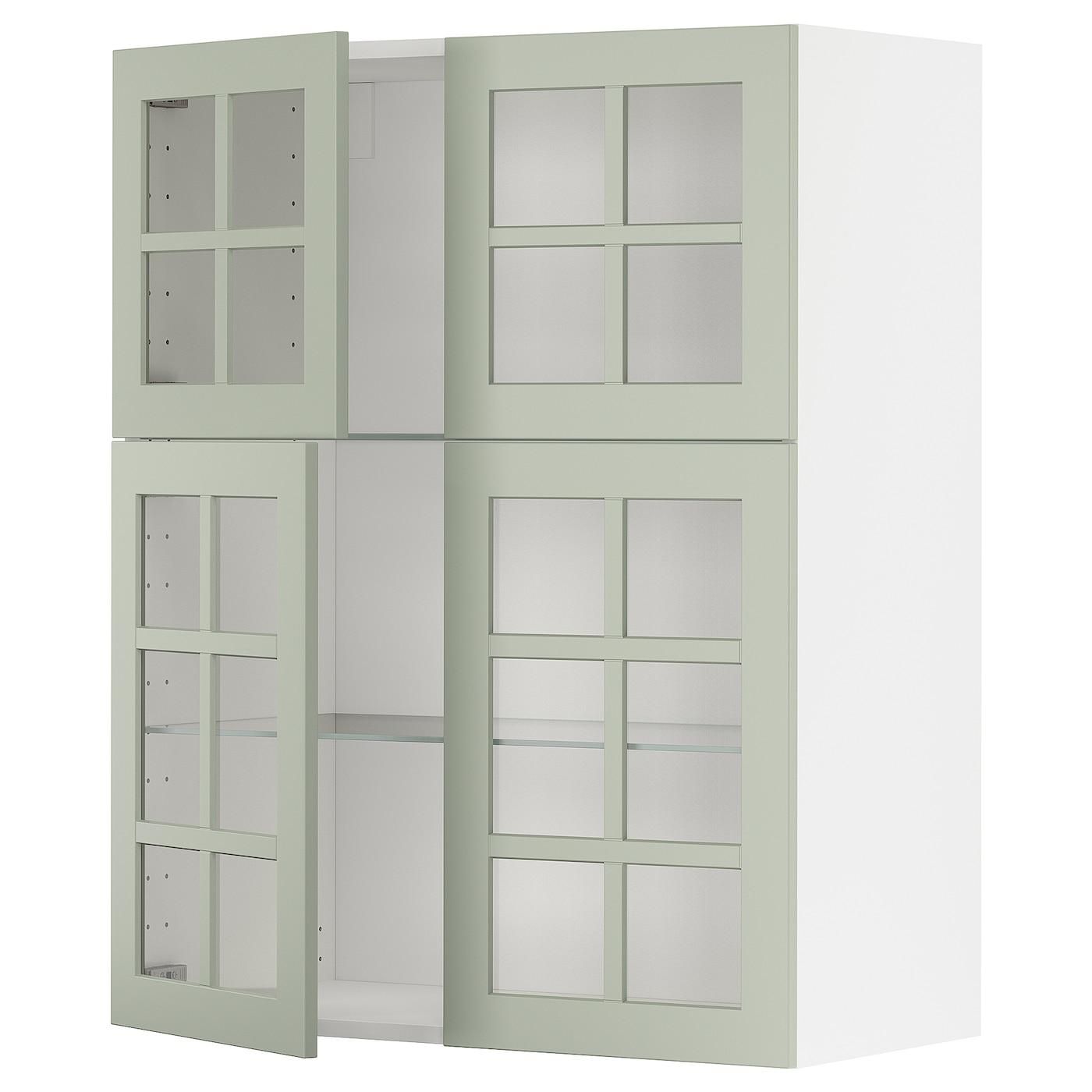 IKEA METOD Wandschrank mit Böden/4 Glastüren ab 387,00 €