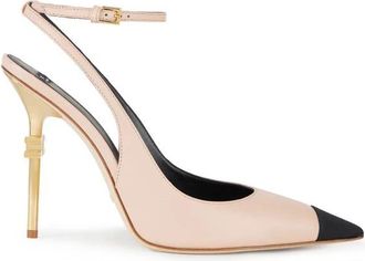 Elisabetta Franchi Slingback Falcon - Dames - Pumps - Beige - 39 EU - Leer - Schoenen