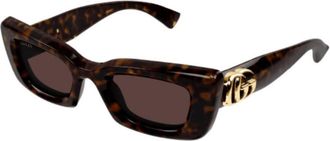 Gucci Brown Cat Eye Ladies Sunglasses GG1827S 002 49