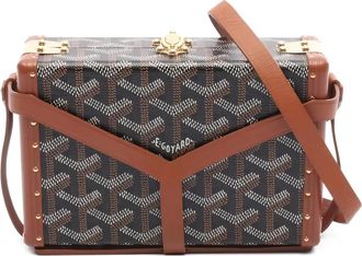 Goyard 2010s Minaudi&egrave;re Trunk schoudertas - Bruin