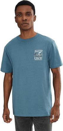 Salty Crew Ink Slinger Standard Short Sleeve T-Shirts Mens Clothing Slate : 2XL, Cotton