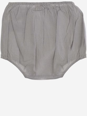 BONPOINT Checked Cotton Culottes - Gray