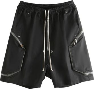 Rick Owens Shorts Blixa Bela con zip - Nero