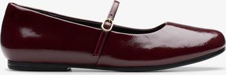 Clarks Livia Sky Burgundy Patent