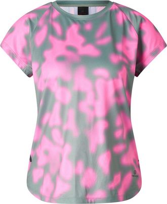 Bogner Fire + Ice Brenna functional short-sleeved top for women - Eucalyptus/Pink - XXL