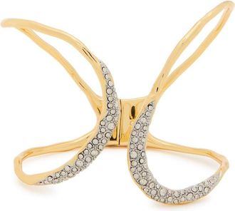 Alexis Bittar Alexis Bittar Solanales Crystal-embellished 14kt Gold-plated Cuff - One Size