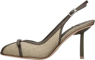 Le Silla Vittoria Slingback Pump - Dames - Sandalen met hakken - Groen - 36 EU - Leer - Schoenen