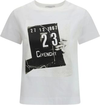 Givenchy T-Shirts, female, White, Size: L Maxi-print T-shirt