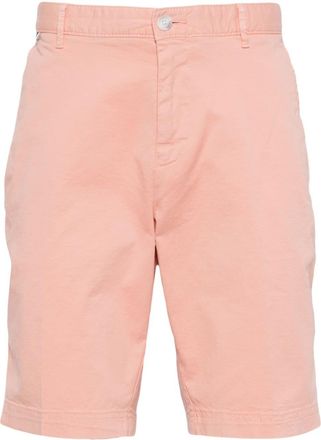 BOSS logo-patch cotton-blend shorts - men - Elastane/Cotton - 52 - Pink
