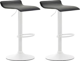 Clp Set De 2 Taburetes Dyn V2 En Simil Cuero Negro Blanco