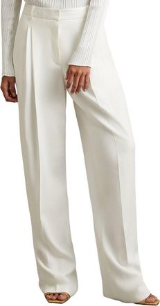 Reiss Lydia Double Pleat Wide Leg Pant