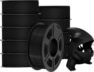 OEM Filamento Para Impresora 3d, Resistencia Mejorada, Dise&ntilde;o Cuidadosamente Enrollado, Pla Meta Black 11kg