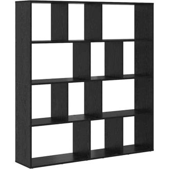 vidaXL Estantería para libros Roble negro 132 x 29 x 141.5 cm Vidaxl