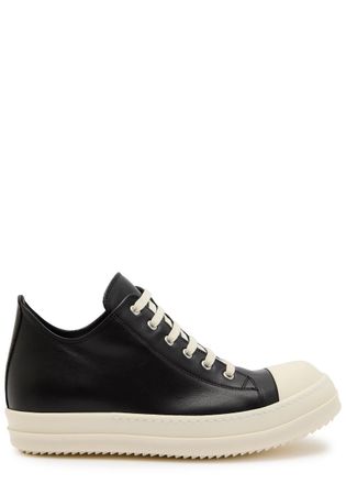 Rick Owens Low Leather Sneakers - Black - 45 (IT45 / UK11)