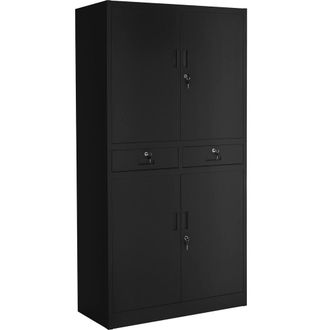 TecTake Filing Cabinet Cosmo in Black