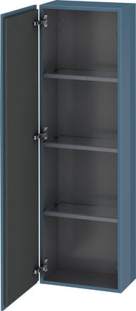 Duravit Duravit L-cube Semi-alta Anchura De Mueble 400mm, Profundidad 243mm, 1 Puerta, Abatible A La Izquierda, Color: Laca De Alto Brillo Stone Blue - Lc1168