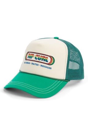 Rip Curl Mixed Revival Trucker Hat in Green at Nordstrom