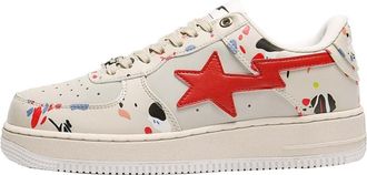 Generic Couple Casual whiteboard Shoes Fashionable Versatile Comfortable Shock Absorbing Outdoor Casual Sneakers (Beige,4.5)