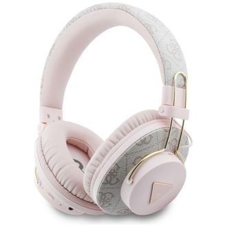 OEM Auriculares Supraaurales Bluetooth Enc Con Logo Triangular De Guess, Color Rosa