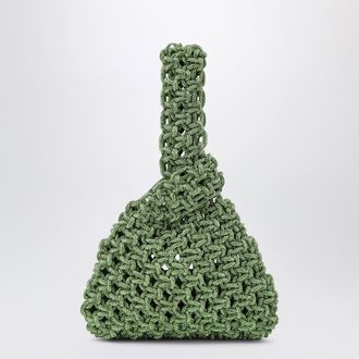 Hibourama Bags Niky apple green jewel bag with crystals