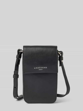 Liebeskind Handytasche aus Leder mit verstellbarem Schulterriemen in Black, Gr&ouml;&szlig;e 1