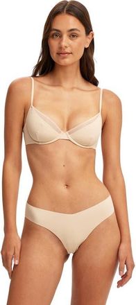 Cotton On Womens Double Layer Underwire Bra in Frappe at Nordstrom, Size 32C