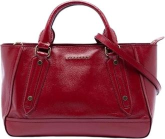 Burberry Pre-owned Handbags, female, Red, Size: ONE SIZE Pre-owned The Somerford Handbag