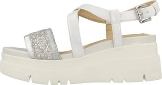 Geox D Radwa Wedges - Dames - Sleehakken - Grijs - 39 1/2 EU - Schoenen
