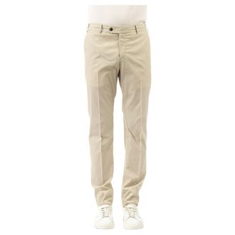 Pantaloni Torino Broeken, Heren, Beige, XL, Katoen, Crème Katoenen Seersucker Broek