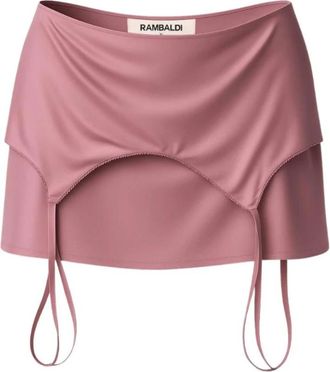 Silvian Heach Minirok met decoratieve veters - Dames - Korte rokken - Paars - S - Rokken