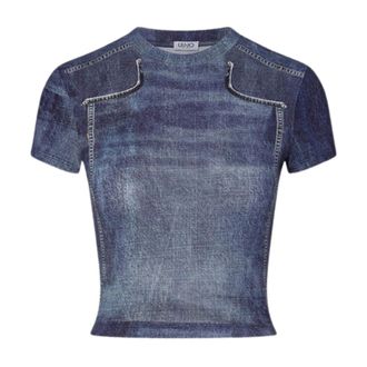 Liu Jo Dames, Tops, Blauw, Maat: M Denim