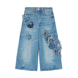 Ganni Denim Shorts, female, Blue, Size: W28 Ganni Jeans