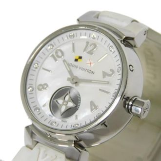 Louis Vuitton Pre-owned Watches, female, White, Size: ONE SIZE Pre-owned Stainless Steel Watch
