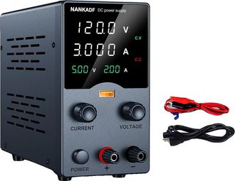 OEM Fuente De Alimentaci&oacute;n De Cc, Voltaje Ajustable, Pantalla De Alta Precisi&oacute;n, Color Negro Ga1203h 120v3a