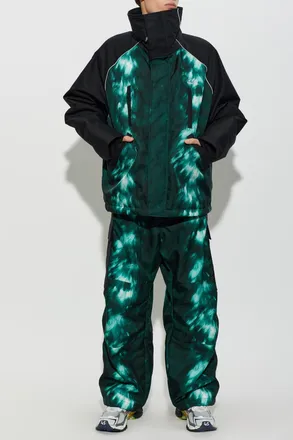 Balenciaga cargo Ski Trousers, Mens, Green