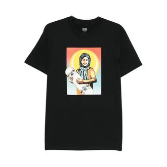 Obey T-Shirts, male, Black, Size: XL Skateistan Tee