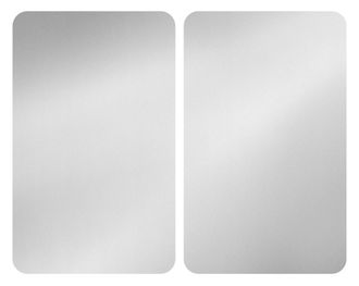 WENKO Placas Cobertoras De Vidrio Universales Plata, 2 Uds