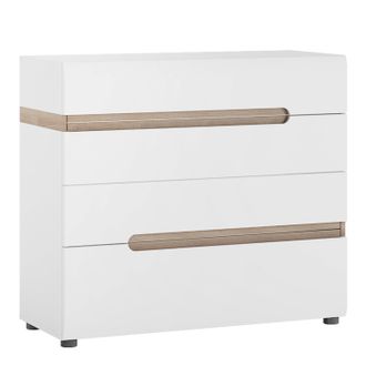 Furniture To Go Chelsea Bedroom 4 Drawer Chest in White