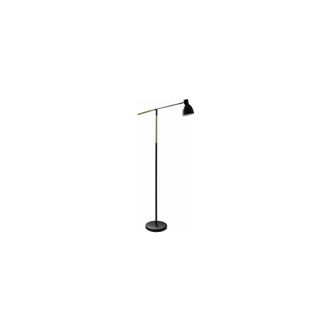 Fabrilamp Fabrilamp - Piantana de soggiorno 1xe27 nero/faggio 360&ordm; girevole 137x25,5x55 cm
