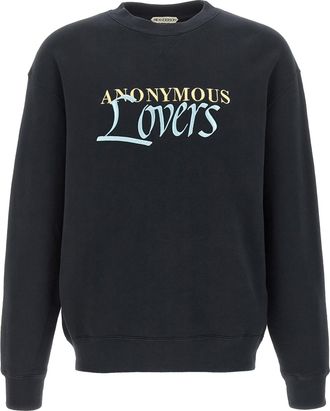 J.W.Anderson J. W. Anderson-Anonymous Lovers Felpe Nero-Uomo