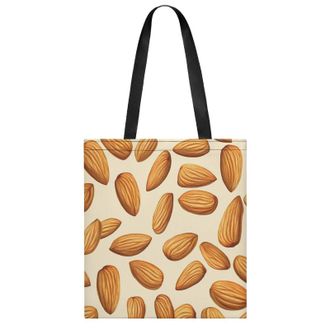 Generic Almond Pattern Womens Tote Casual Shopping Bag Lightweight Shoulder Bags Hobos Handbag for Work Travel Daily 35x40cm