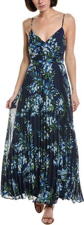 Julia Jordan Pleated Chiffon Maxi Dress