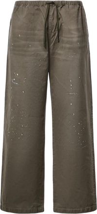 Acne Studios Wide Broeken - Heren - Wijde Broeken - Groen - L - Broeken