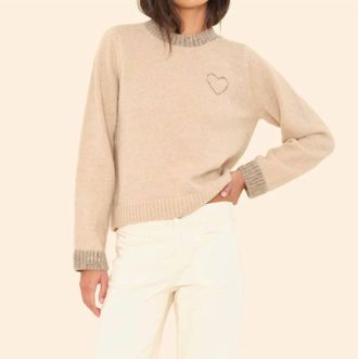 Xirena Valentin Long Sleeve Sweater In Vanille