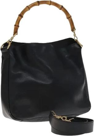 Gucci Pre-owned Handbags, female, Black, Size: ONE SIZE Pre-owned Vintage Hand Bag